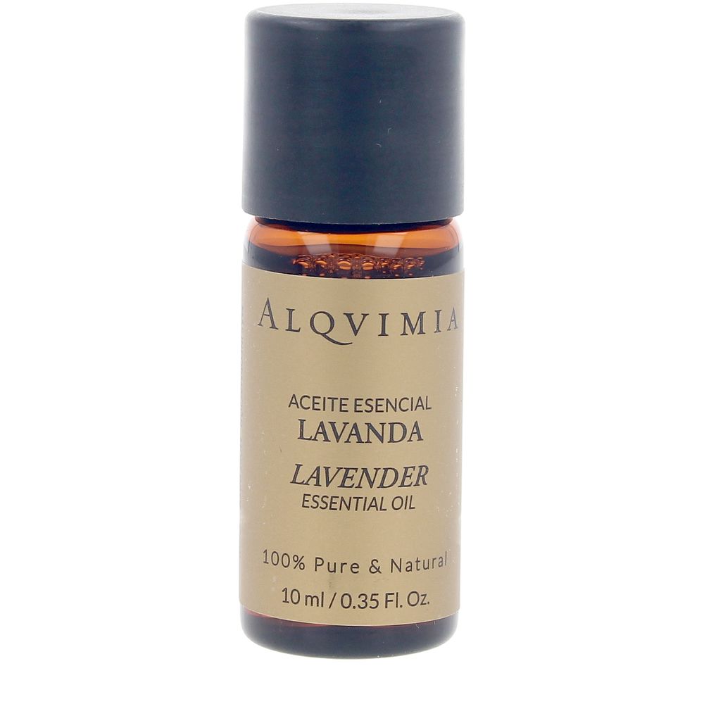 Alqvimia Small minimalist brown glass mist bottle with black plastic screw cap and beige label
