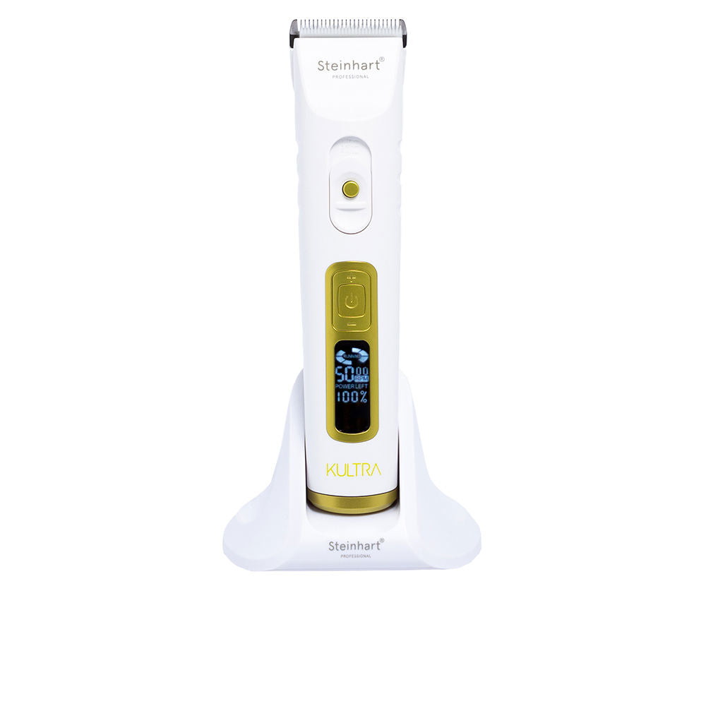 Unisex cordless hair clipper with removable ceramic blade and adjustable height dial