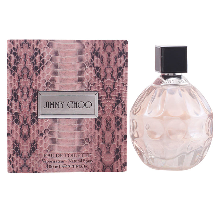 Pink spherical perfume bottle with snakeskin texture — 100 ml Eau de Toilette for Women
