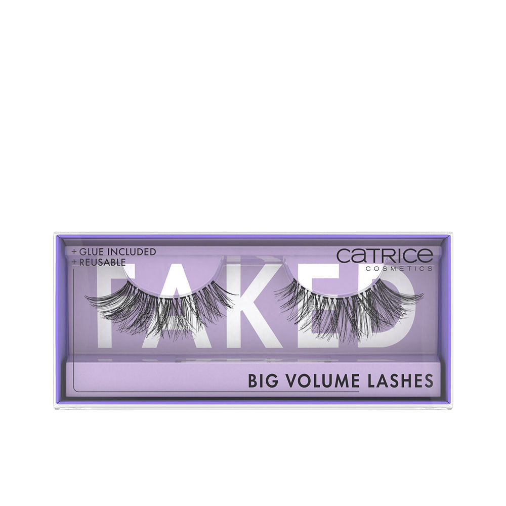 Catrice Purple volumizing false eyelashes with included adhesive in reusable case, high-density dramatic volume