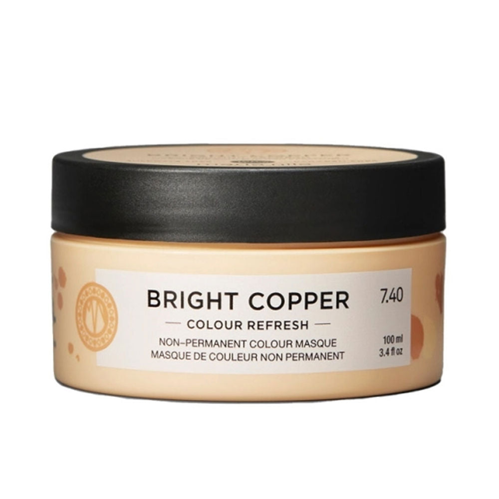 Tube of bright copper cream colour mask, 100 ml, copper shade