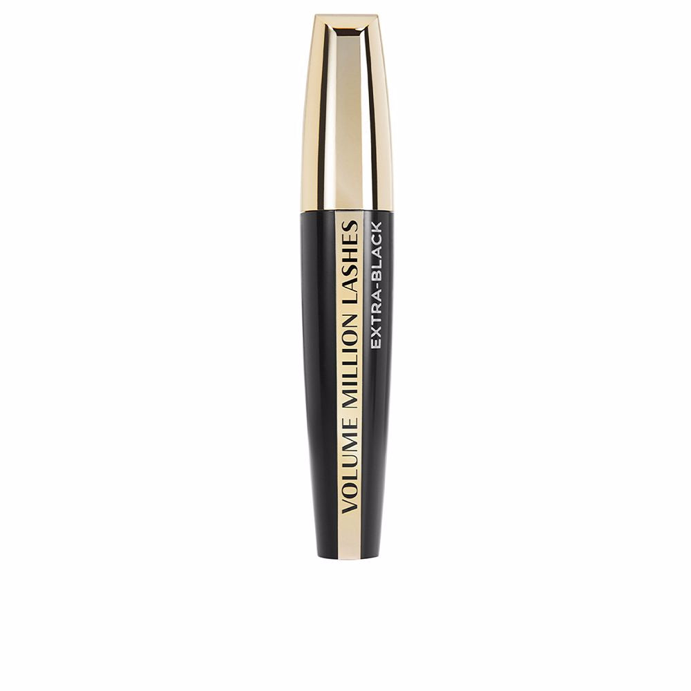 Tube of extra-black volumising mascara with brush, 9 ml