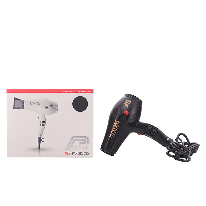Black lightweight ceramic ionic hair dryer with 3 m cable, ergonomic handle