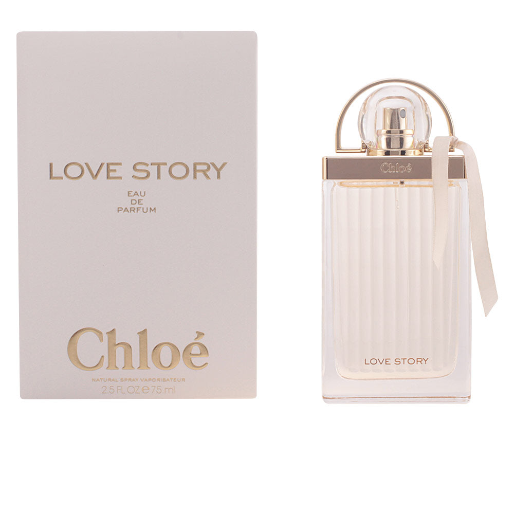 Chloé Love Story eau de parfum bottle shaped like a padlock with a delicate bow