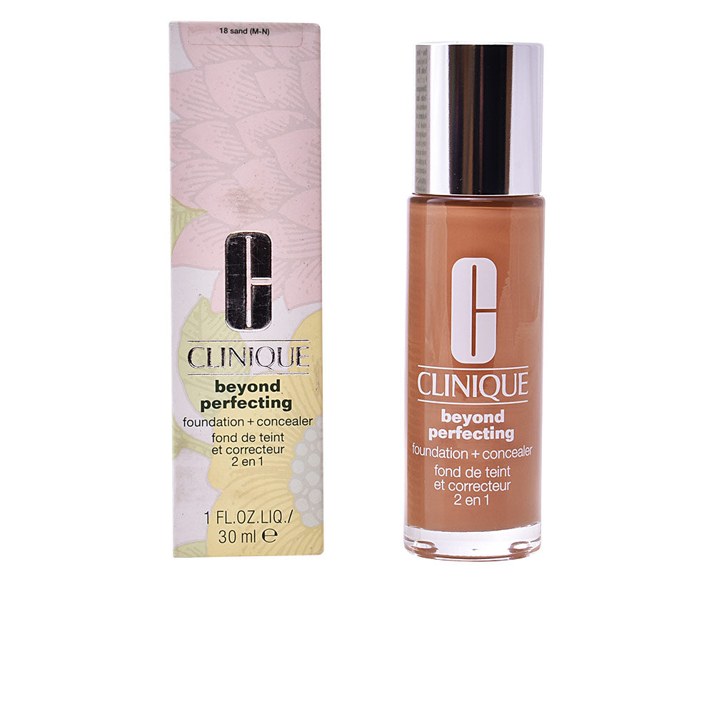 30 ml pump bottle of light-cream hybrid foundation and concealer, shade 11-honey