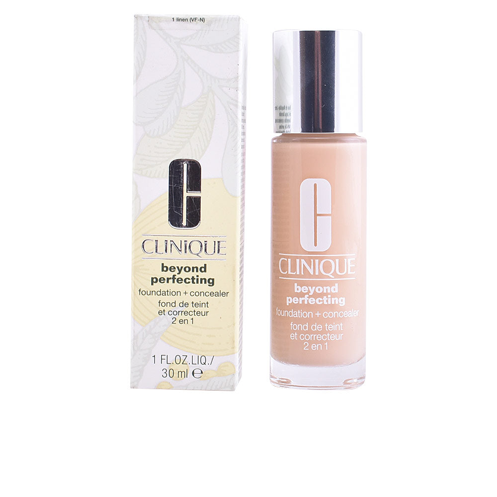 30 ml pump bottle of light-cream hybrid foundation and concealer, shade 11-honey