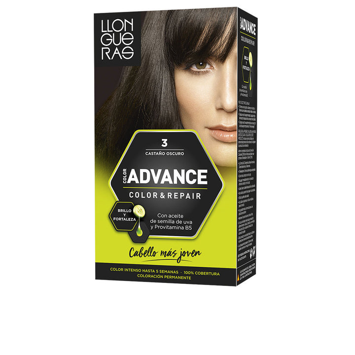 Tube and developer kit for ash dark blonde permanent hair colour, salon packaging