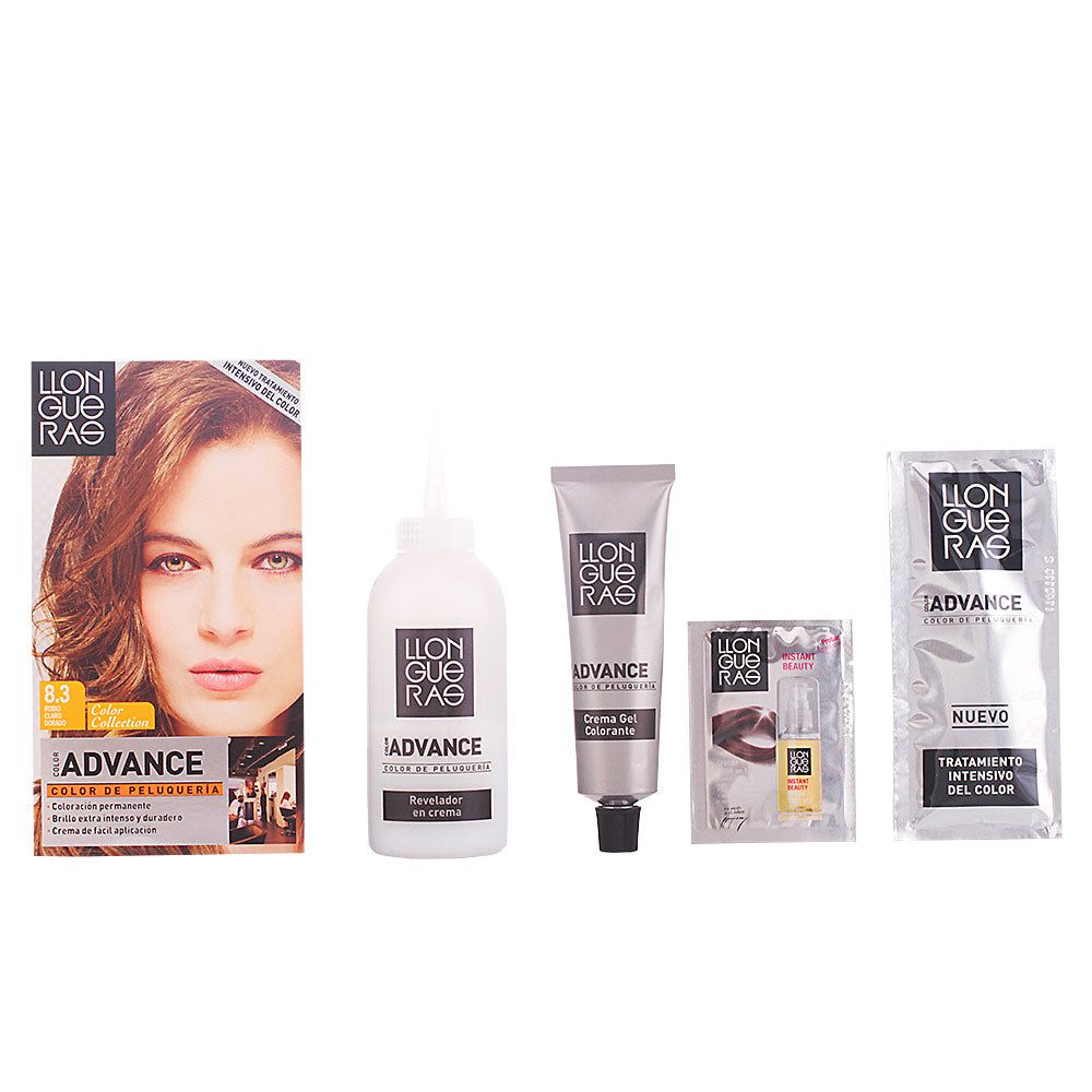 Compact kit with gel-cream hair colour, cream developer and treatment, shade 8.1 ash