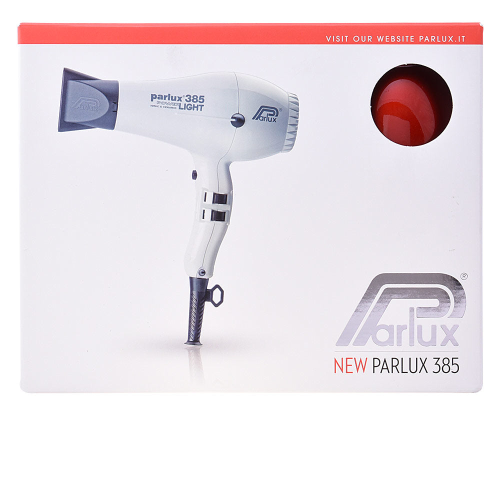 Red compact professional hair dryer with ergonomic handle, 3 m cable, ionic ceramic barrel