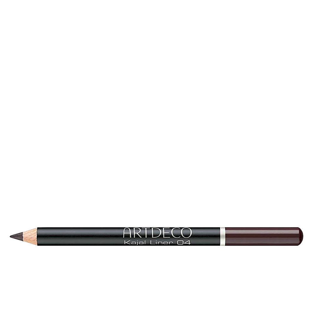 Artdeco Black wood eyeliner pencil with sharpened dark-brown tip, printed brand name and color-coded end