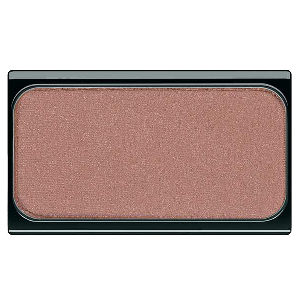 Round magnetised red‑orange powder blusher pan, 5 g, matte finish