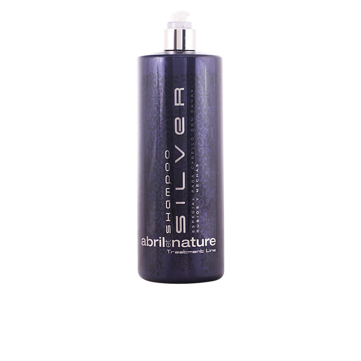 Tall 1,000 ml violet-toned silver toning shampoo bottle for women, neutralises yellowing