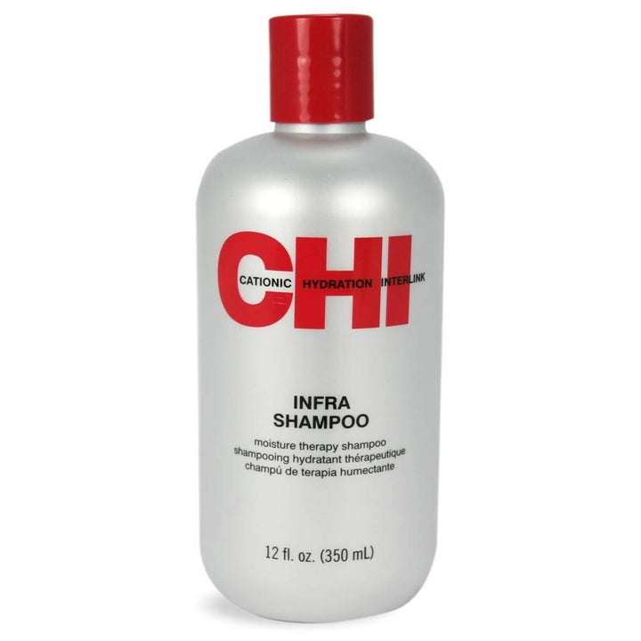 355 ml translucent shampoo bottle, Hydrating Infra label, Unisex hair care