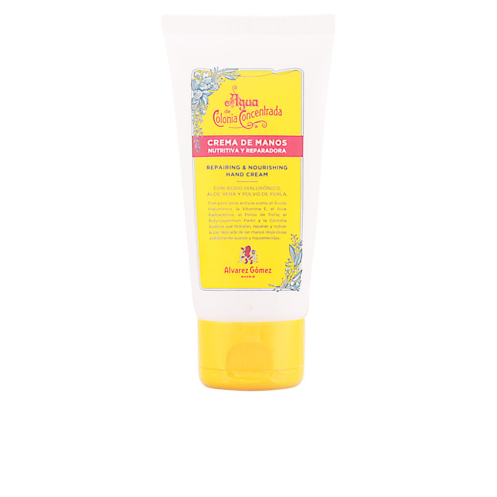 Alvarez Gomez hand cream tube; nourishing formula for soft, hydrated hands