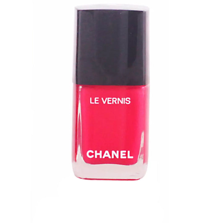 13 ml camellia‑pink satin nail lacquer with precision brush, cream finish