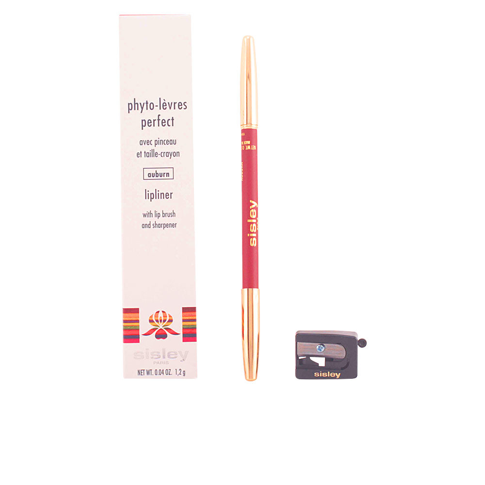 Slim lip liner pencil in auburn with built-in brush, 1.2 g, Unisex
