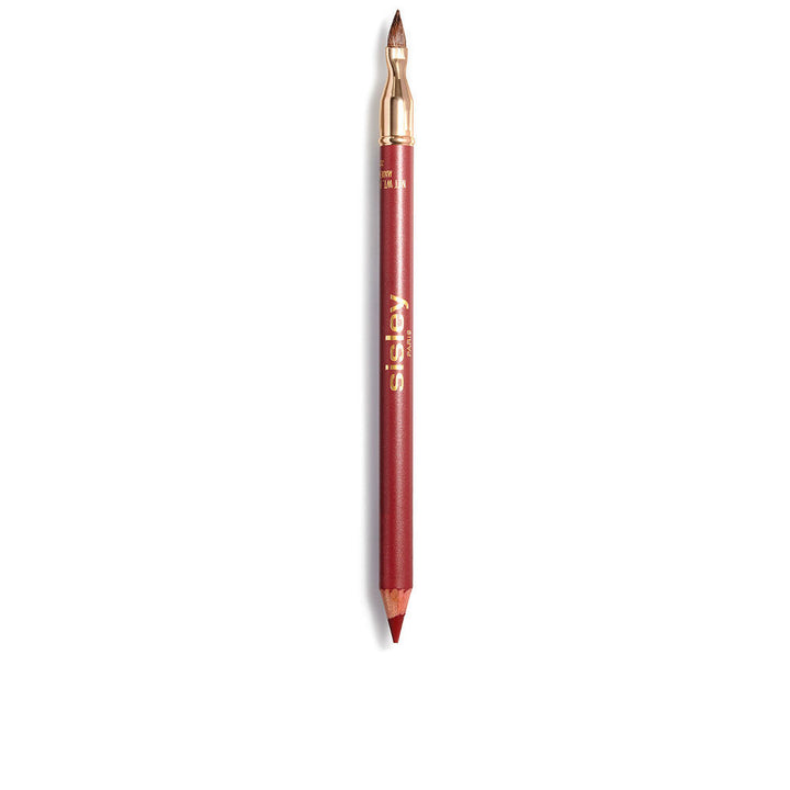 Burgundy creamy lip pencil with matching barrel and small blending brush, 1.45 g, Unisex
