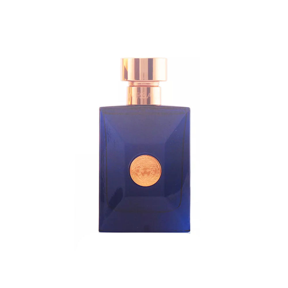 Deep blue glass perfume bottle, 50 ml, aromatic fougère for Man