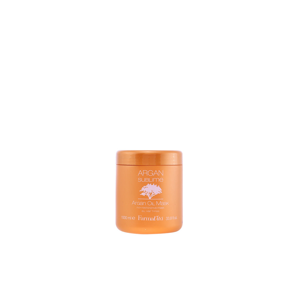 1 litre golden cream argan hair mask in jar, Unisex