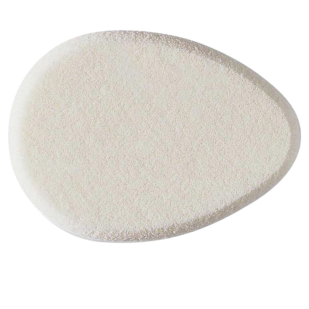 Artdeco Off-white foam teardrop makeup sponge with smooth texture and rounded edges, .