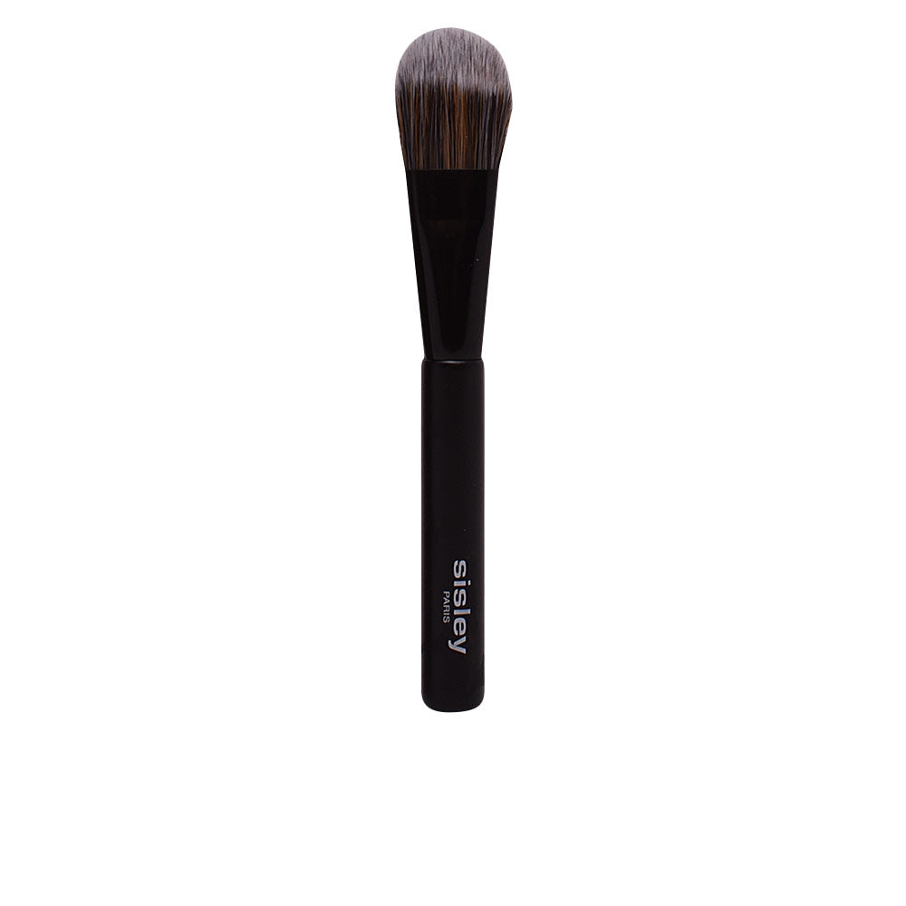 Sisley Sleek black synthetic-bristle foundation brush with gently tapered head and labeled handle