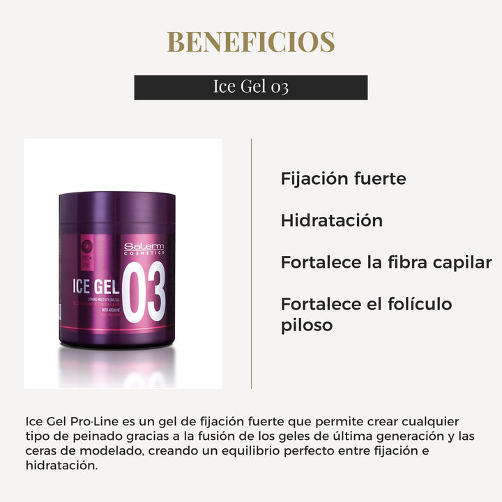 500 ml tube of water-based strong hold styling gel for Unisex use