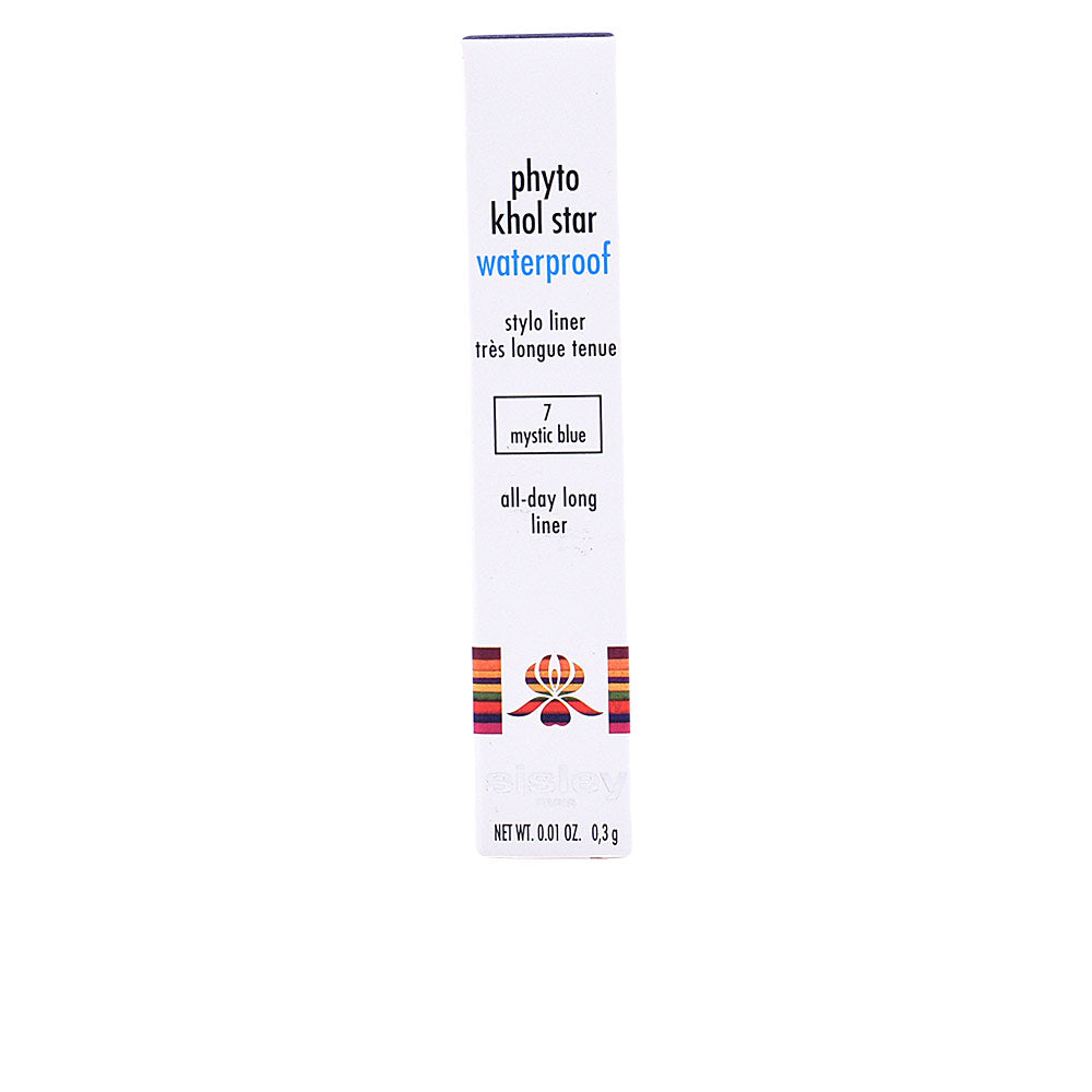 Retractable Mystic blue waterproof eye pencil, 0.3 g, cream‑firm core