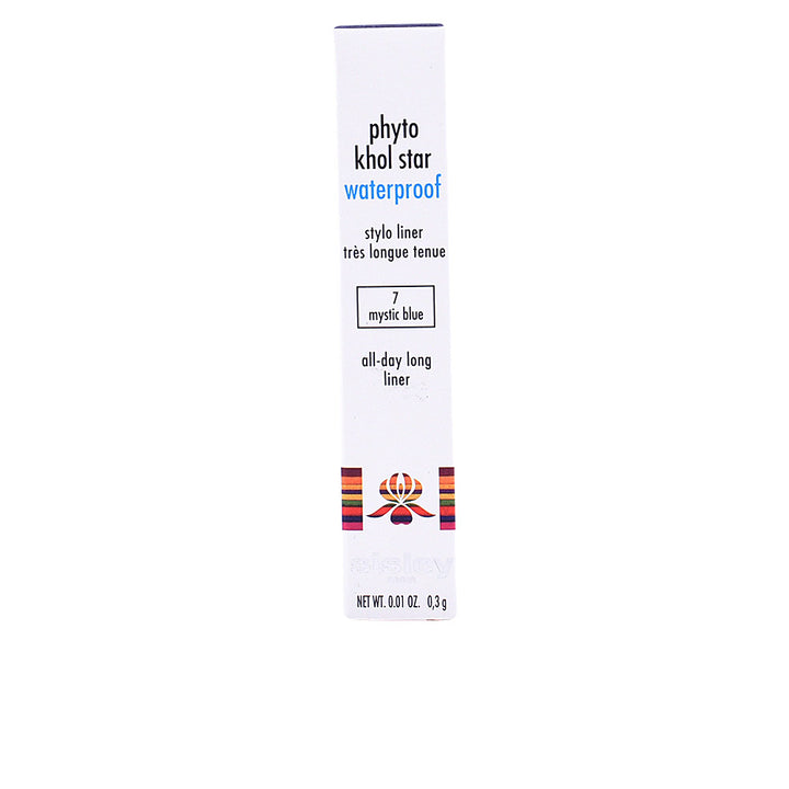 Retractable Mystic blue waterproof eye pencil, 0.3 g, cream‑firm core