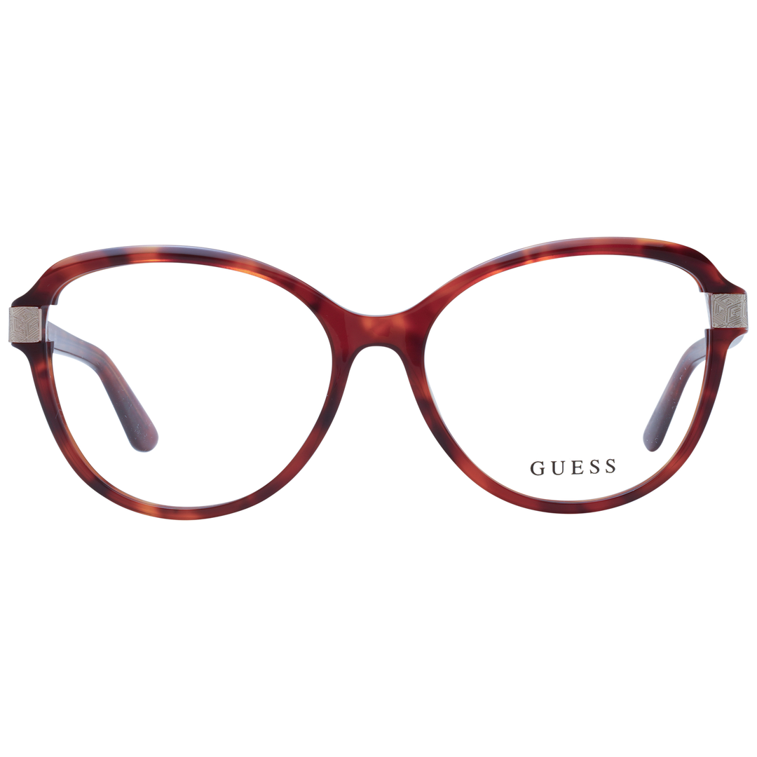 Tortoise brown round eyeglasses for Women with plastic frame and metallic decorative hinge