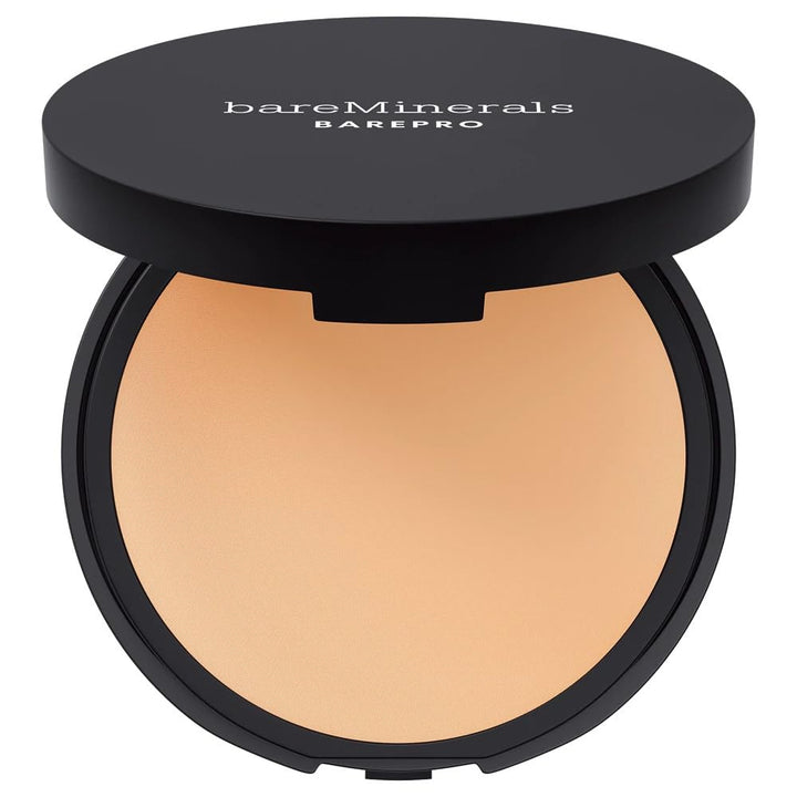 Compact mineral matte powder foundation, deep shade, 8 g pan visible