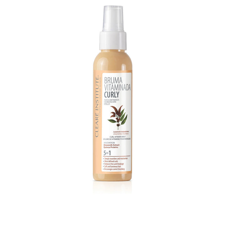 125 ml clear spray bottle for curly hair; hydrating curl mist