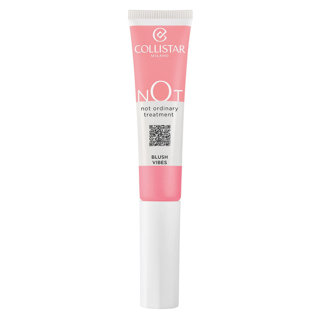 Tube of fluid peach-coloured blush with sponge applicator, 15 ml, Unisex