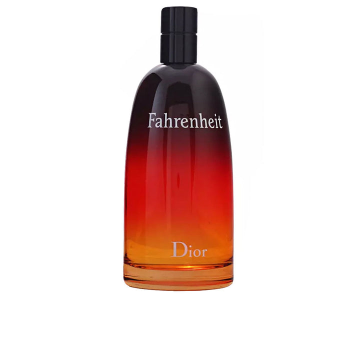 50 ml sculptural perfume bottle, black to amber gradient, woody‑floral fragrance for Man