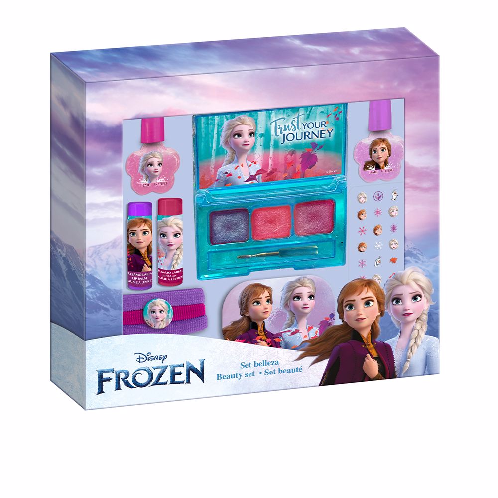 Four-piece children's makeup set in character-printed compact, water-based colours