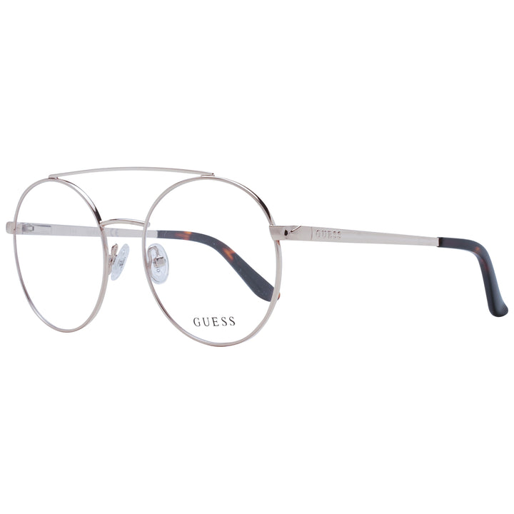 Unisex silver metal eyeglasses with round lenses, double bridge, tortoiseshell and black accents on frame