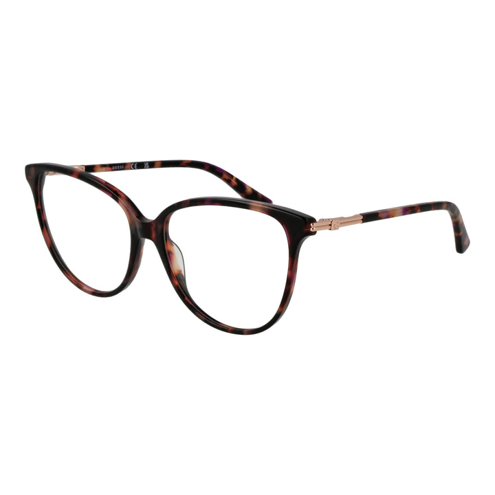 Tortoise cat-eye eyeglasses for Women in brown, black and purple tones with metal G-hinges