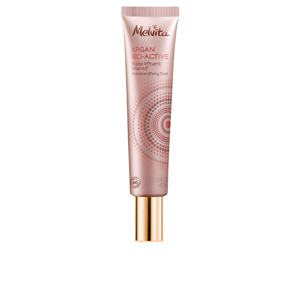 40 ml cosmetic tube of argan fluid face serum, lightweight hydrating formula