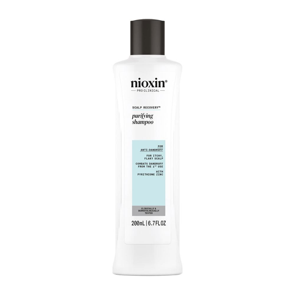 200 ml clarifying shampoo bottle for Unisex scalp recovery, green tea label