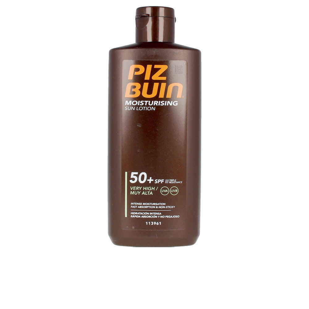 200 ml moisturising SPF50+ sun lotion, lightweight, water-resistant