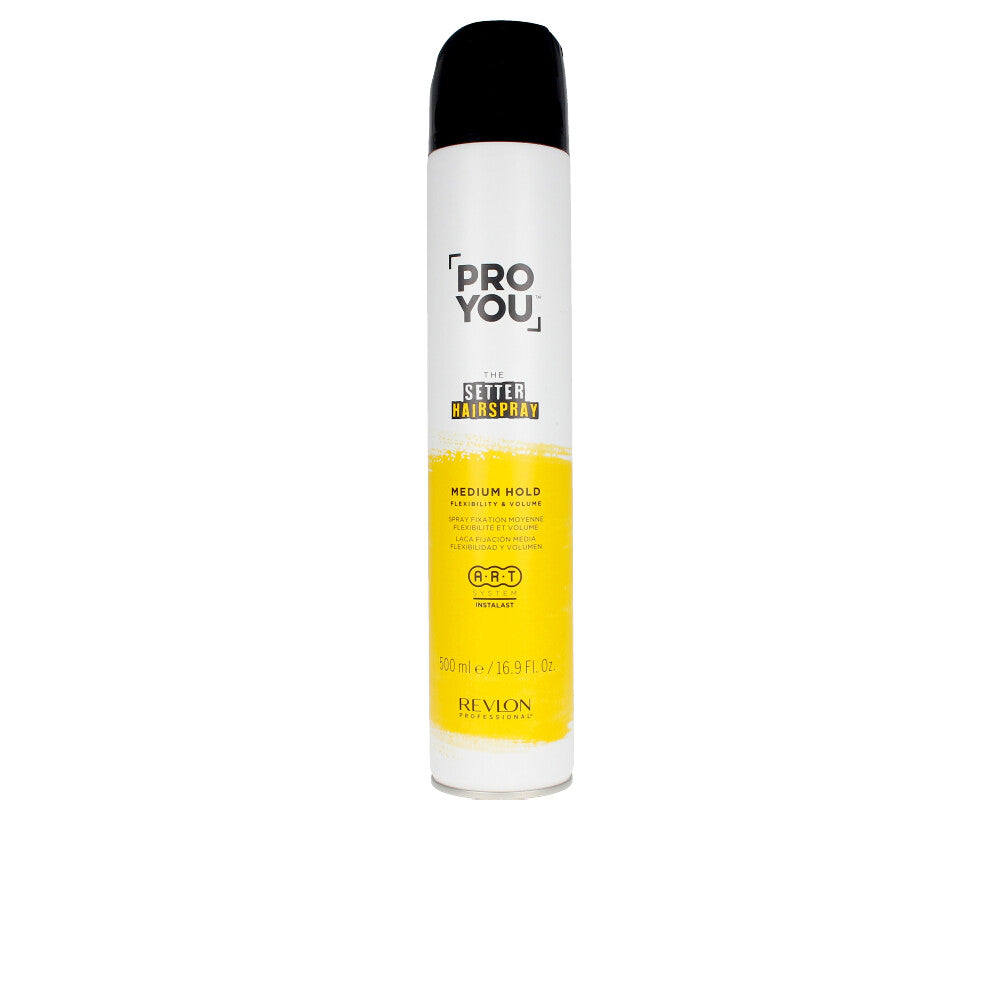 500 ml aerosol medium‑hold setting hairspray for Women, flexible volumising finish