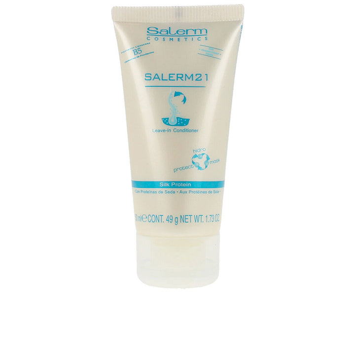 50 ml tube of leave-in silk protein conditioner, unisex, for dry damaged hair